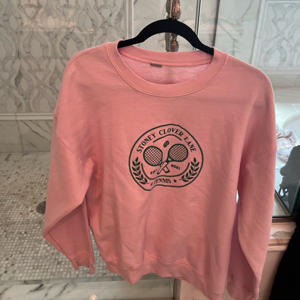 Pink Stoney Clover crewneck size large